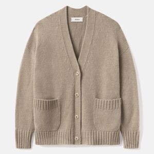 Buck Mason Highland Alpaca Wool Cardigan Oatmeal Small